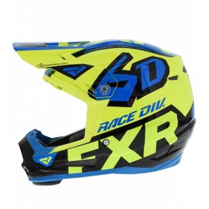 Мотошолом FXR 6D ATR-2Y 20-Hi-Vis/Blue/Black