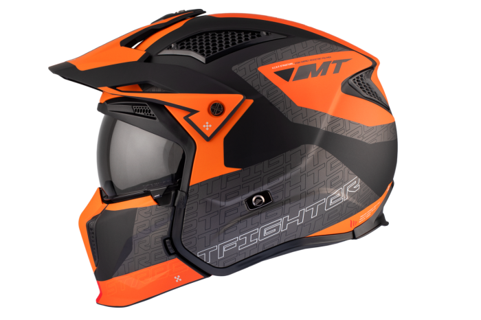 Мотошолом MT Streetfighter SV S Totem B4 Matt Orange ECE2206