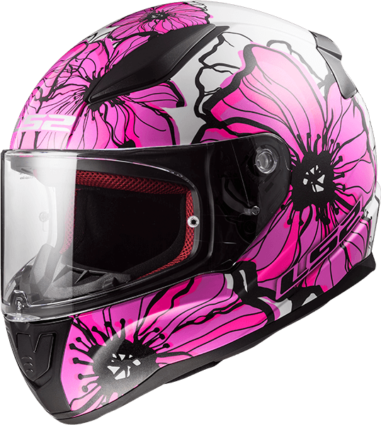 Мотошолом LS2 FF353 Rapid Poppies Pink