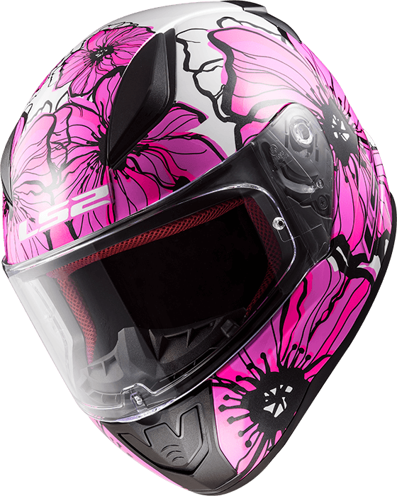 Мотошолом LS2 FF353 Rapid Poppies Pink