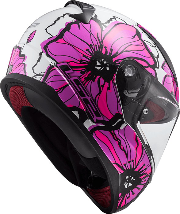 Мотошолом LS2 FF353 Rapid Poppies Pink