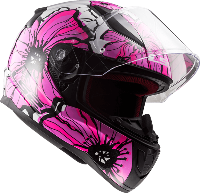 Мотошолом LS2 FF353 Rapid Poppies Pink
