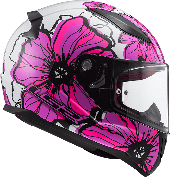 Мотошолом LS2 FF353 Rapid Poppies Pink