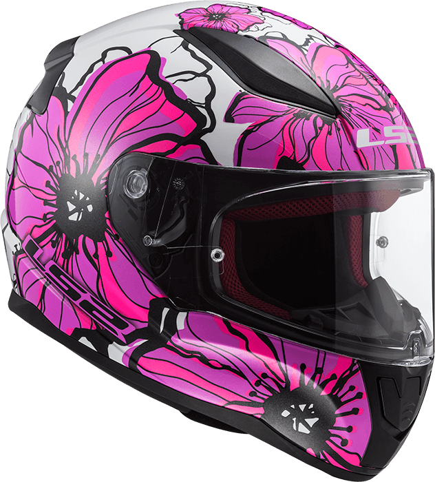 Мотошолом LS2 FF353 Rapid Poppies Pink