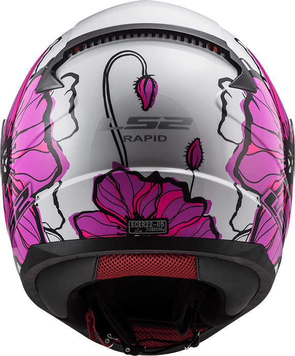 Мотошолом LS2 FF353 Rapid Poppies Pink