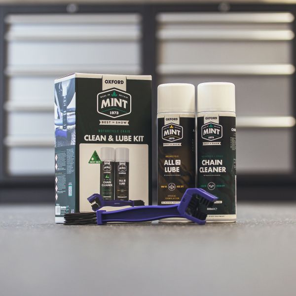 Очищувач ланцюга набір Oxford Motorcycle Chain Clean & Lube Kit