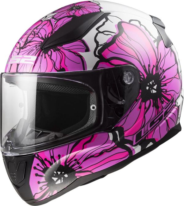 Мотошолом LS2 FF353 Rapid 2 Poppies Pink