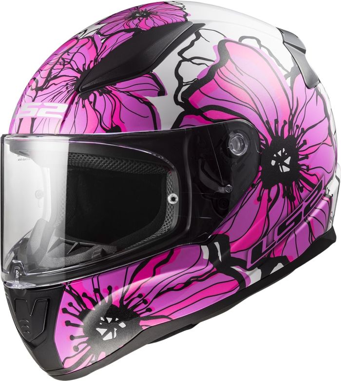 Мотошолом LS2 FF353 Rapid 2 Poppies Pink