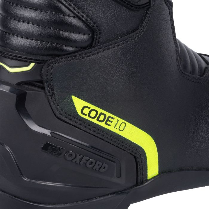 Мотоботи Oxford Code 1.0 Mid D2D MS Boot Blk/Flo Ylw